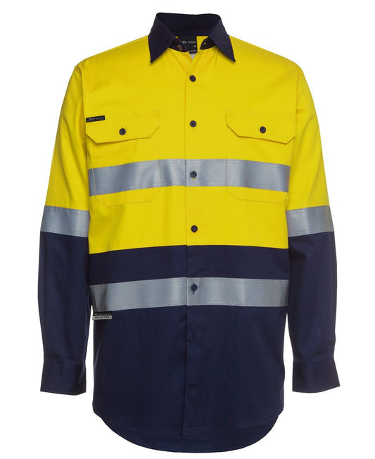 JB'S HI VIS (D+N) L/S 190G WORK SHIRT 6HLS