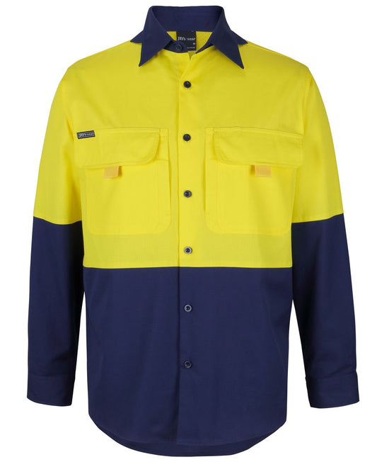 JB'S HI VIS RIPSTOP L/S FISHING SHIRT 6HNRL