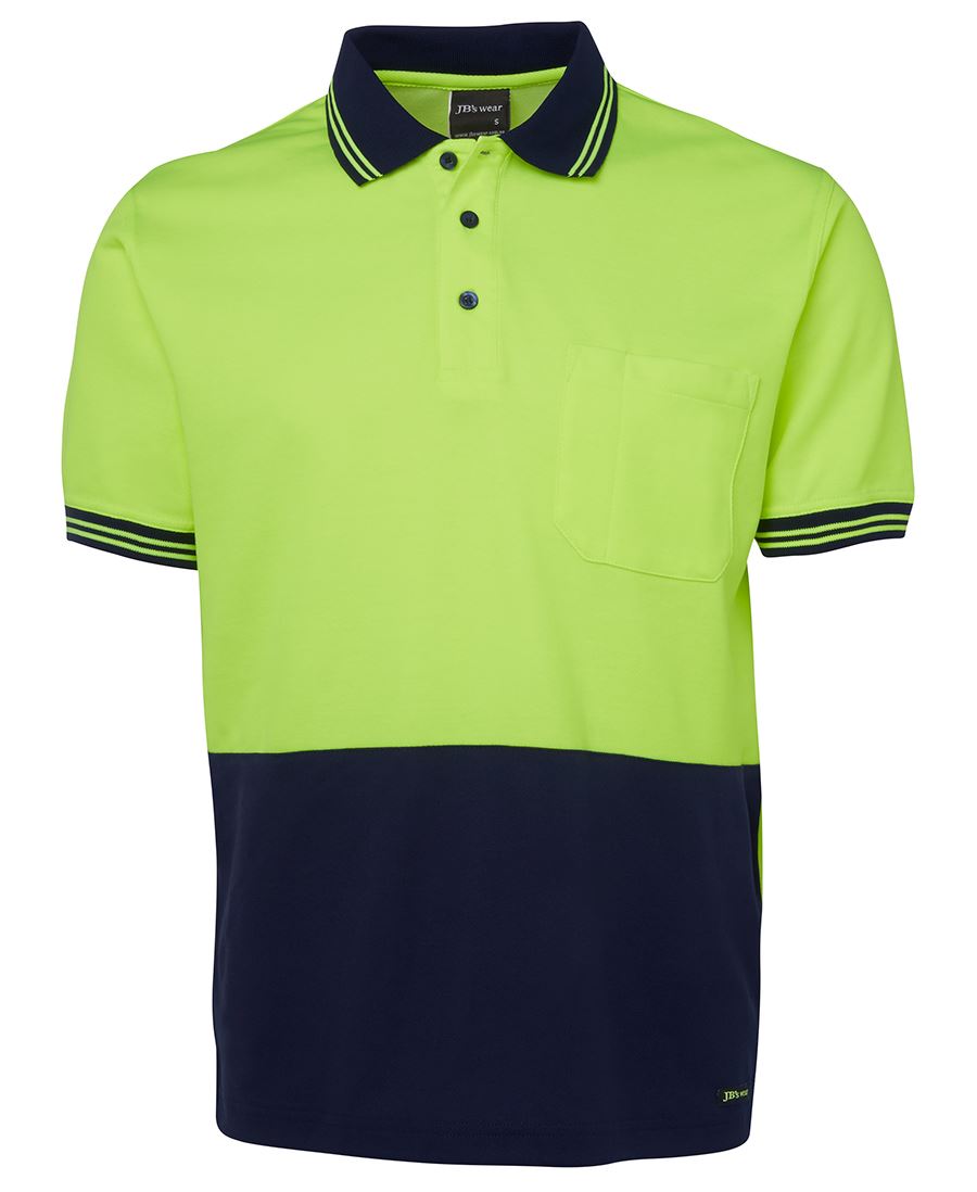 Jb's Hi Vis s/s Cotton Back Polo 6HPS