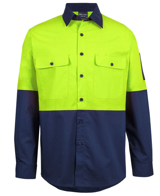 Jb's Hi Vis Class F Ripstop L/S Work Shirt 6HRFL