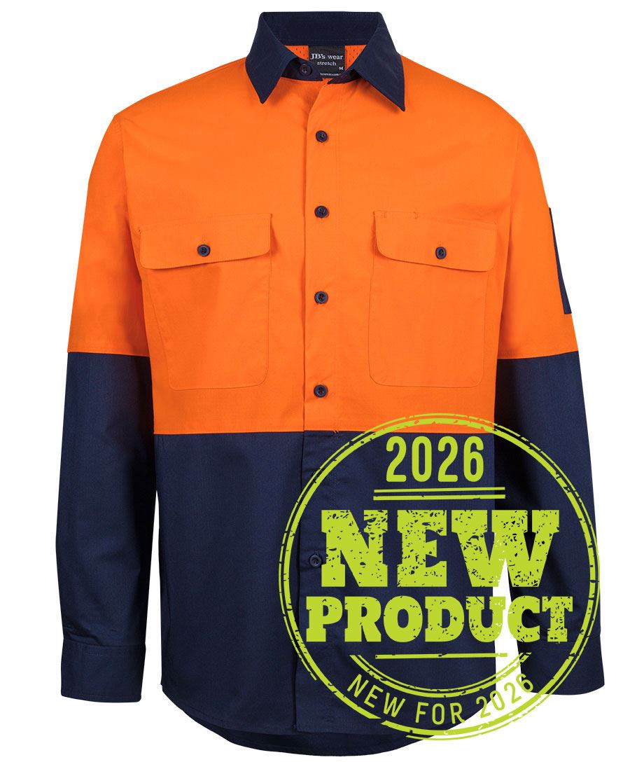 Jb's Hi Vis Class F Ripstop L/S Work Shirt 6HRFL