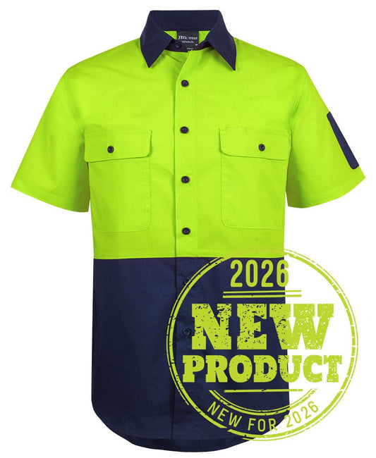 Jb's Hi Vis Class F Ripstop s/s Work Shirt 6HRFS