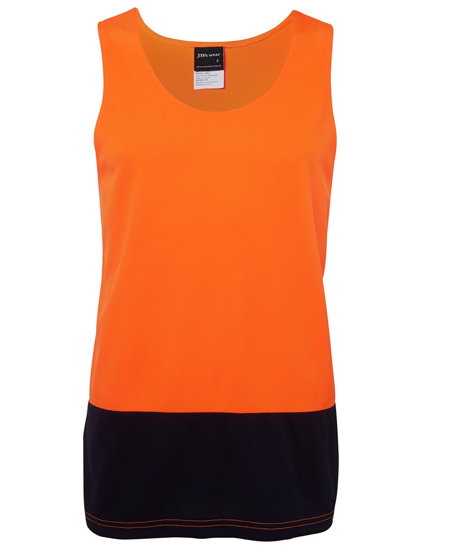 JB'S HI VIS TRADITIONAL SINGLET 6HTS