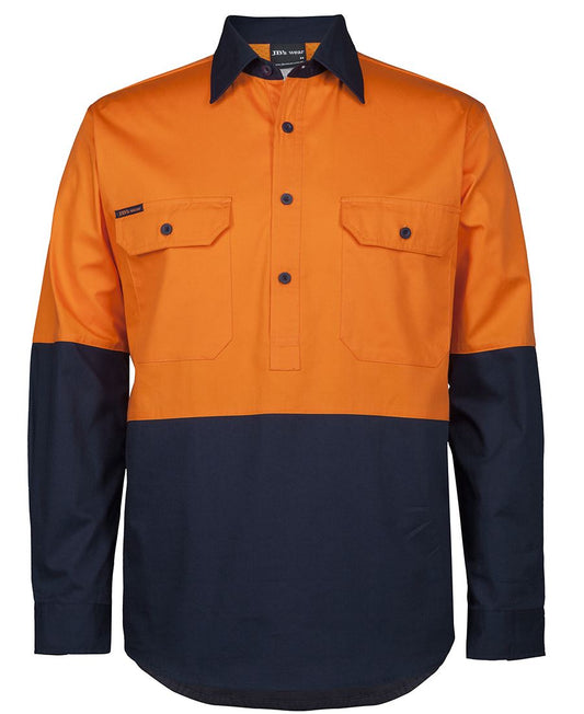 Jb's Hi Vis Close Front 150g Work Shirt 6HVCS