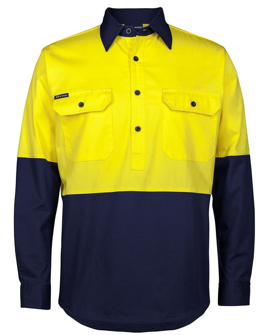 Jb's Hi Vis Close Front 150g Work Shirt 6HVCS