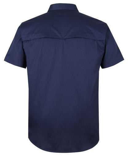 JB'S S/S STRETCH CLOSE FRONT WORK SHIRT 6WKCS