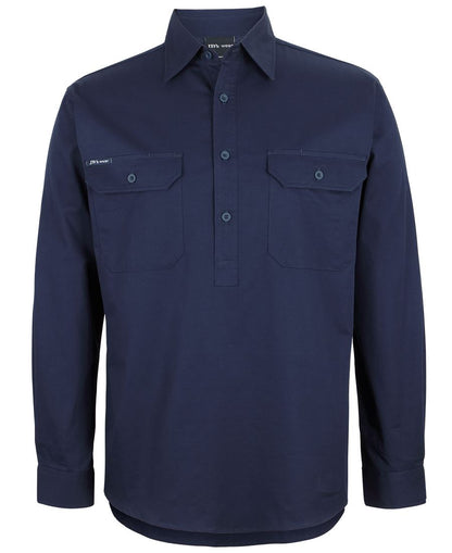 JB'S CLOSE FRONT L/S 150G WORK SHIRT 6WLCF