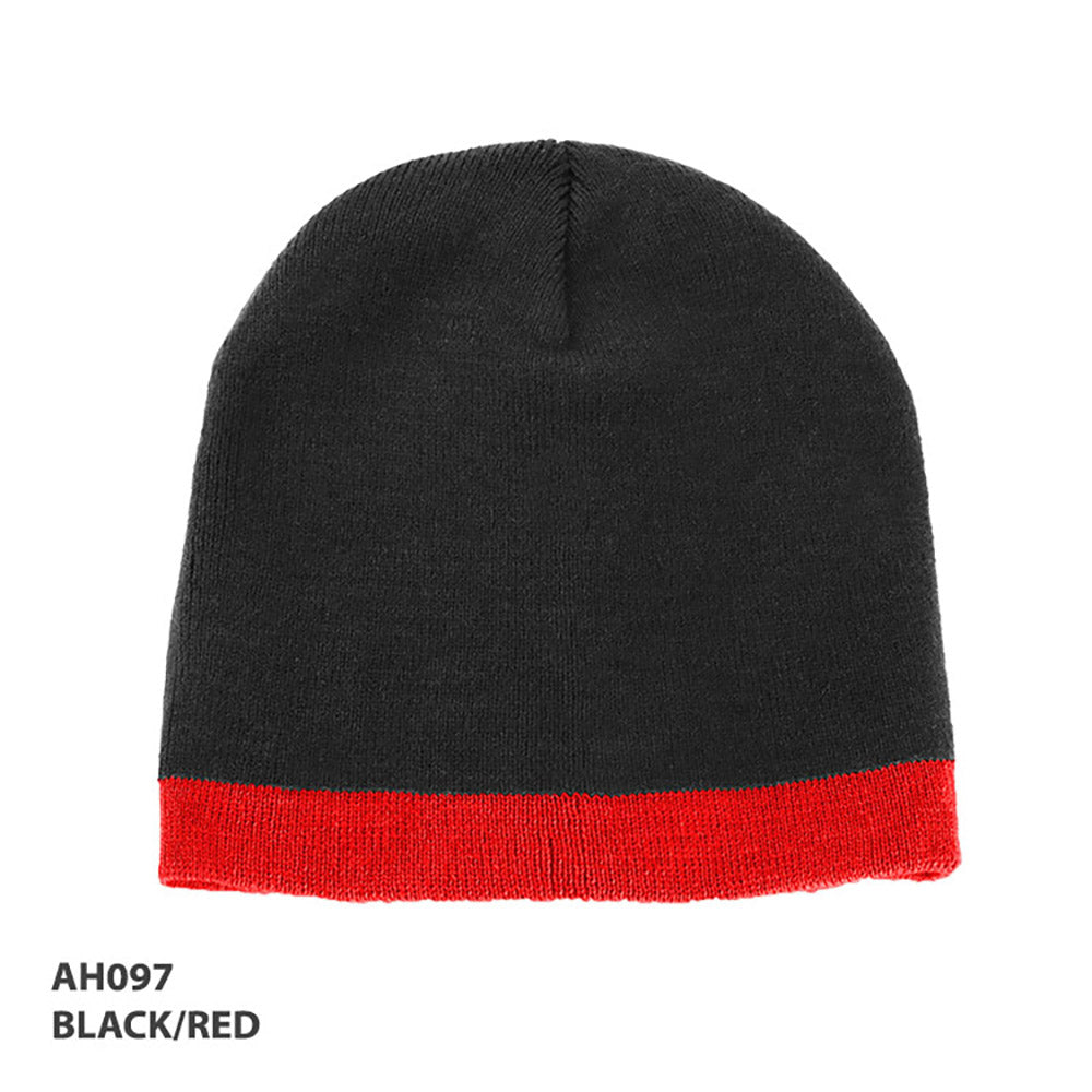 AH097 Acrylic Two Tone Beanie