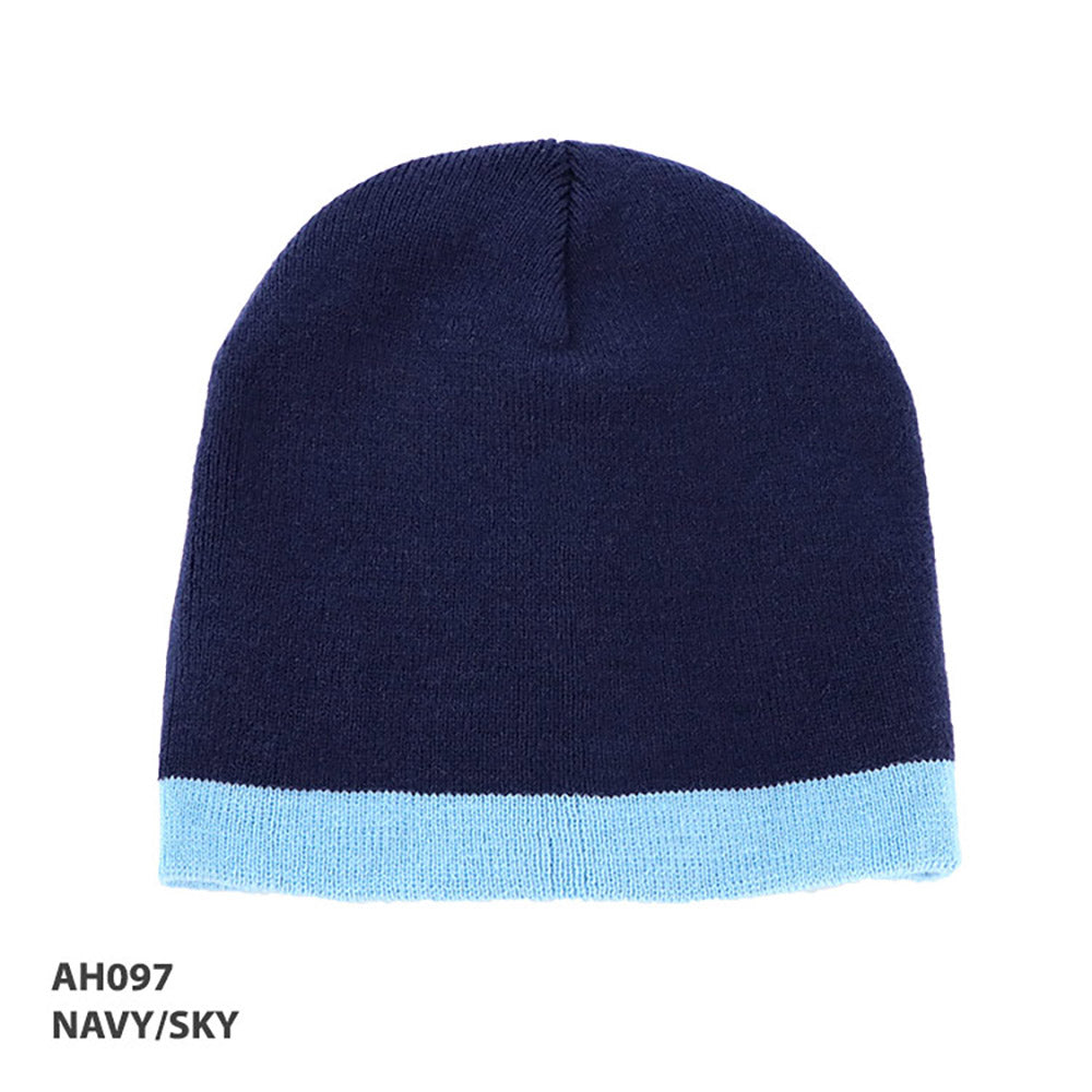 AH097 Acrylic Two Tone Beanie