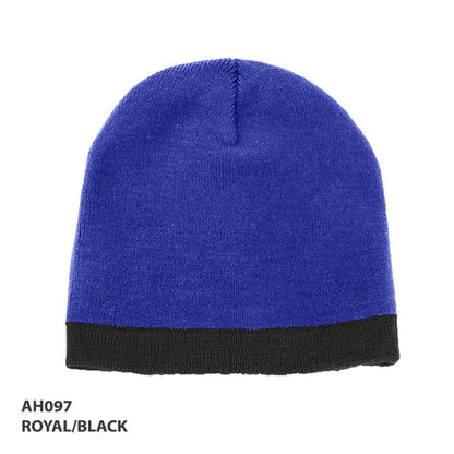 AH097 Acrylic Two Tone Beanie