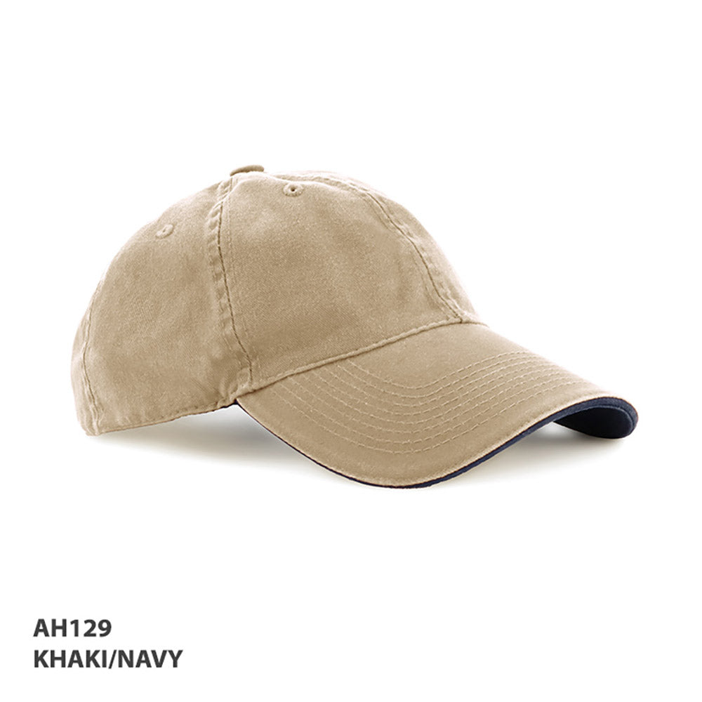AH129 Enzyme Washed Cap Sandwich