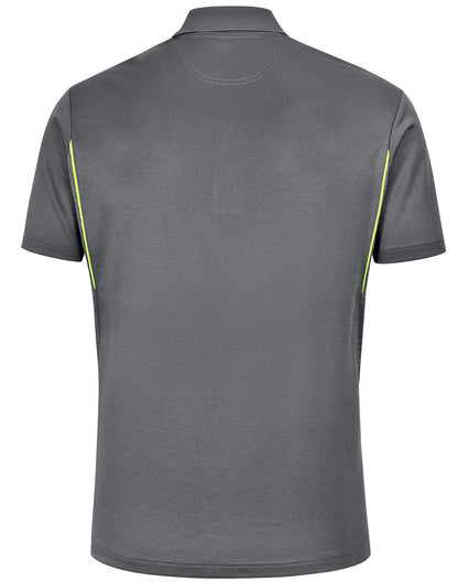 PS93 MENS SUSTAINABLE POLY/COTTON CONTRAST SS POLO - (xl -7XL )
