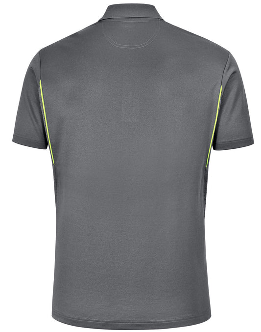PS93 MENS SUSTAINABLE POLY/COTTON CONTRAST SS POLO - (xl -7XL )