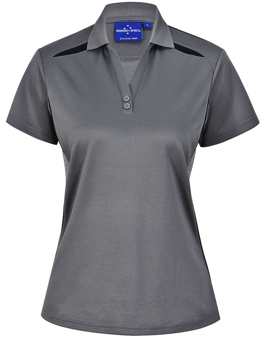 PS94 LADIES SUSTAINABLE POLY/COTTON CONTRAST SS POLO (16 - 24)