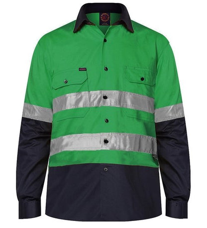 RITEMATE RM1050R -2 Tone Open Front Shirt L/S