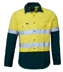 RITEMATE RM1050R -2 Tone Open Front Shirt L/S