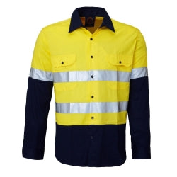 RITEMATE RM107V2R - Long Sleeve Light Weight Vented Drill Shirt