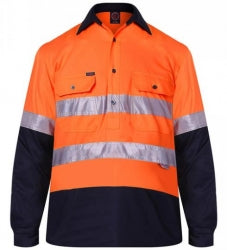 RITEMATE RM107V2R - Long Sleeve Light Weight Vented Drill Shirt