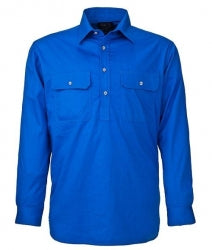 RITEMATE RM200CF - Long Sleeve Standard Weight Closed Front Pilbara Shirt