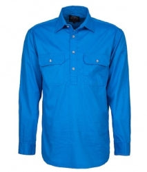 RITEMATE RM200CF - Long Sleeve Standard Weight Closed Front Pilbara Shirt