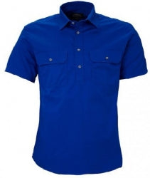 RITEMATE RM200CFS - Short Sleeve Standard Weight Closed Front Pilbara Shirt