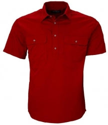 RITEMATE RM200CFS - Short Sleeve Standard Weight Closed Front Pilbara Shirt