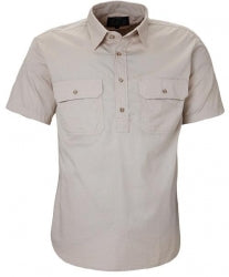 RITEMATE RM200CFS - Short Sleeve Standard Weight Closed Front Pilbara Shirt