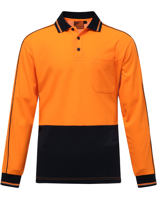 SW90 HI-VIS SUSTAINABLE COOL-BREEZE SAFETY LS POLO