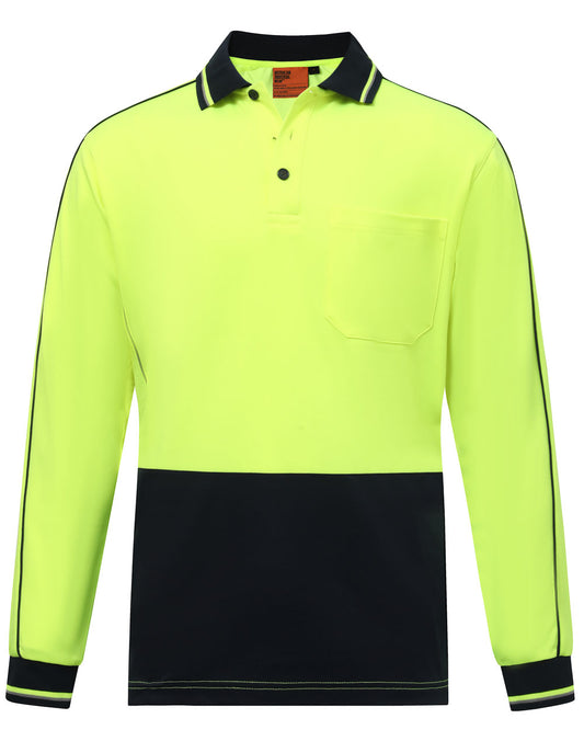 SW90 HI-VIS SUSTAINABLE COOL-BREEZE SAFETY LS POLO
