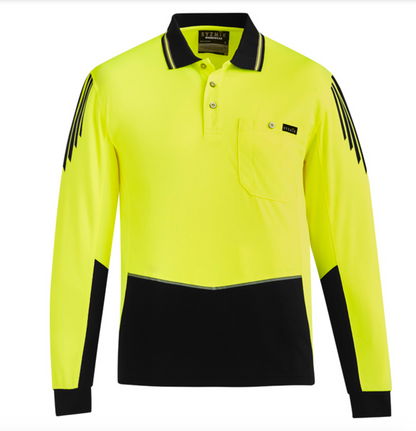 Mens Hi Vis Flux Short & Long Sleeve Polo ZH315 & ZH310