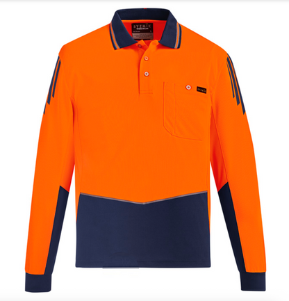 Mens Hi Vis Flux Short & Long Sleeve Polo ZH315 & ZH310