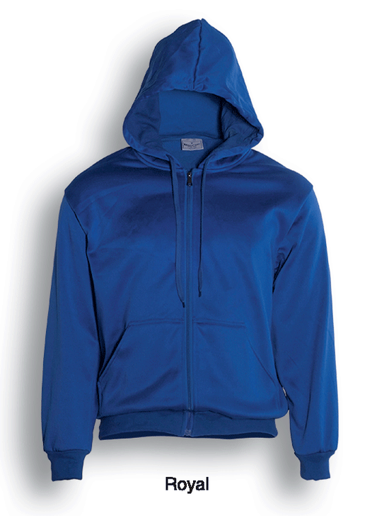 Unisex Adults Zip Through Fleece Hoodie-ROYAL