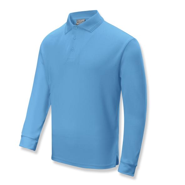 Unisex Kids Sun Smart Long Sleeve Polo - CP1633