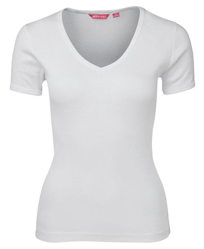 LADIES - Black & White V-Neck T-Shirts
