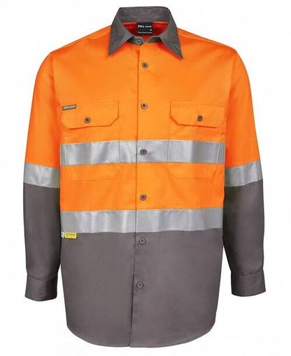 JB's Hi Vis L/S (D+N) 150G Work Shirt