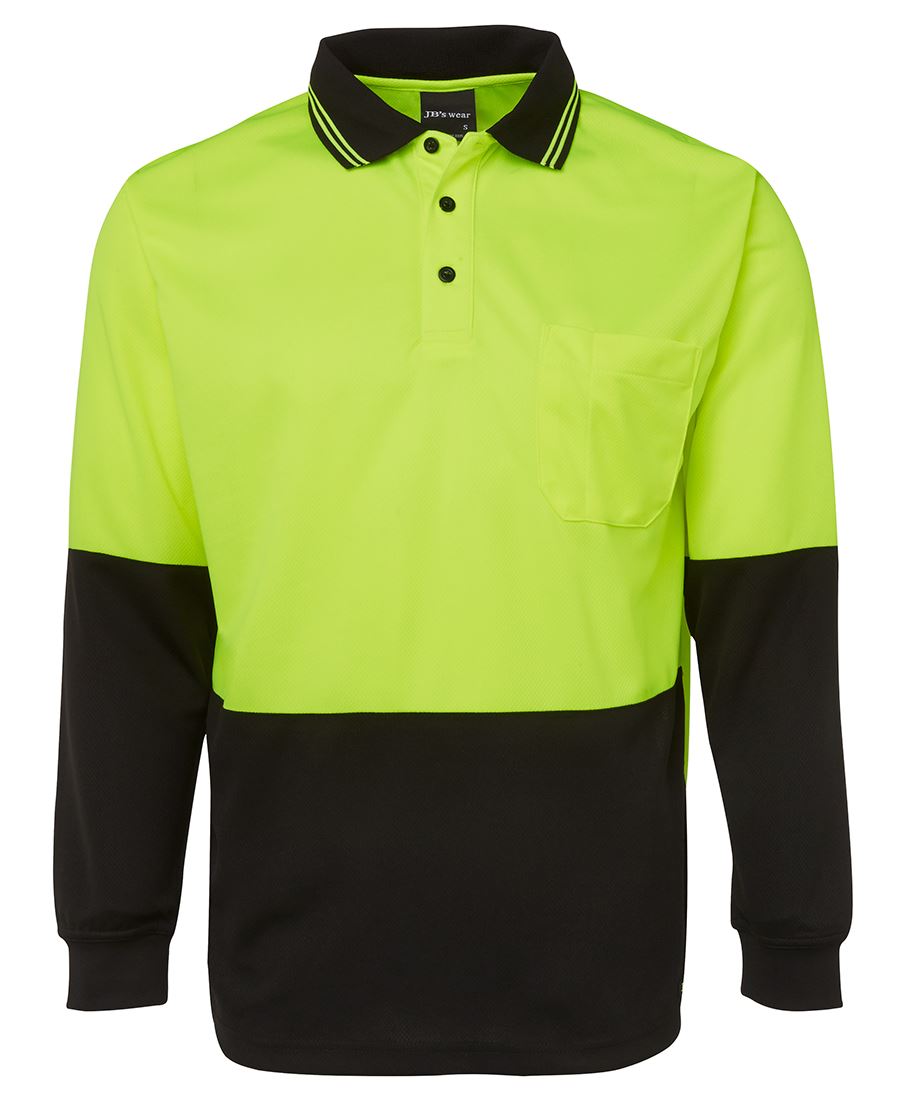 HI VIS L/S TRADITIONAL POLO 6HVPL