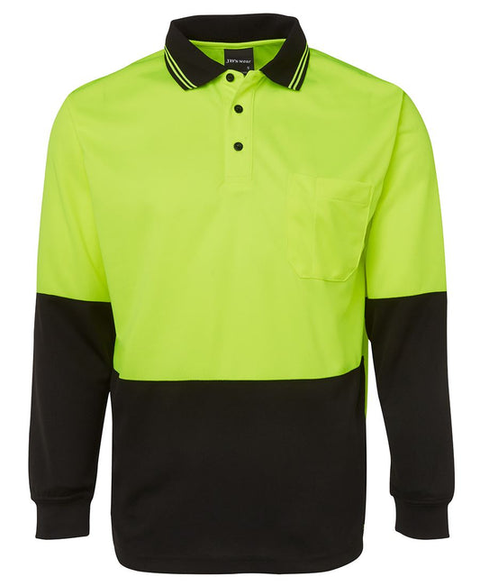 HI VIS L/S TRADITIONAL POLO 6HVPL