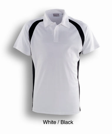 Mens Short Sleeve Contrast Panel Polo-CP0919 (S -2XL)